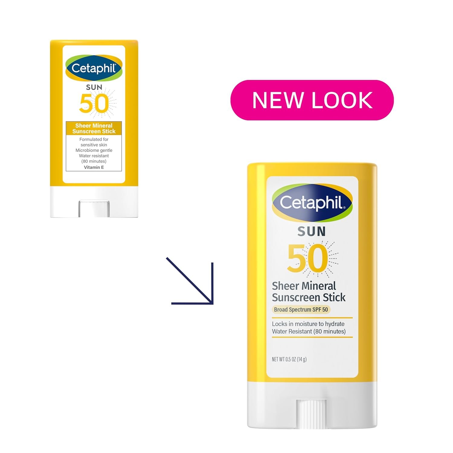 Cetaphil Sheer Mineral Sunscreen Stick for Face & Body, 0.5oz, 100% UVA/UVB Mineral Sunscreen: Zinc Oxide & Titanium Dioxide, Broad Spectrum SPF 50, For Sensitive Skin - Image 3