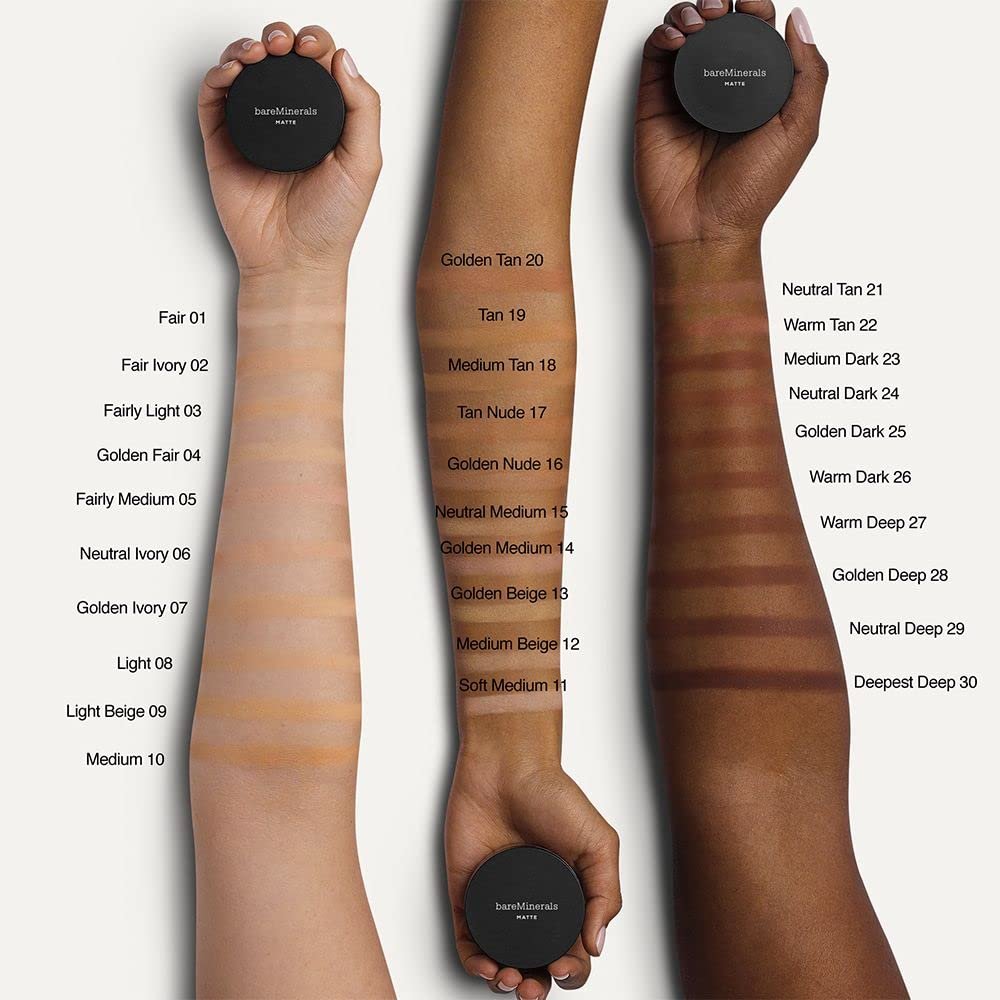 bareMinerals Original Loose Powder Foundation SPF 15, Clean Mineral Powder Face Makeup, Sheer-to-Full Coverage, Talc-Free, Non-Comedogenic, Vegan - Image 7