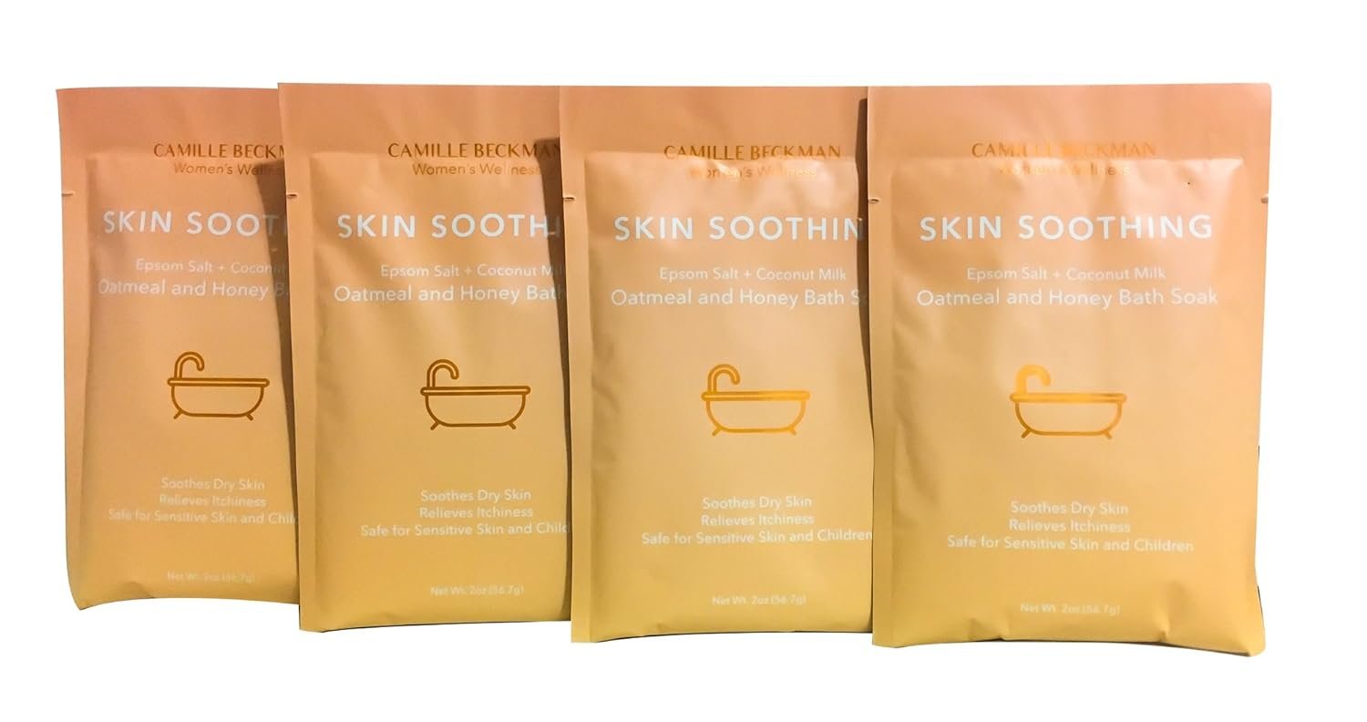 Camille Beckman Oatmeal & Honey Bath Soak, Skin Soothing, 2 Oz (Pack of 4) - Image 2