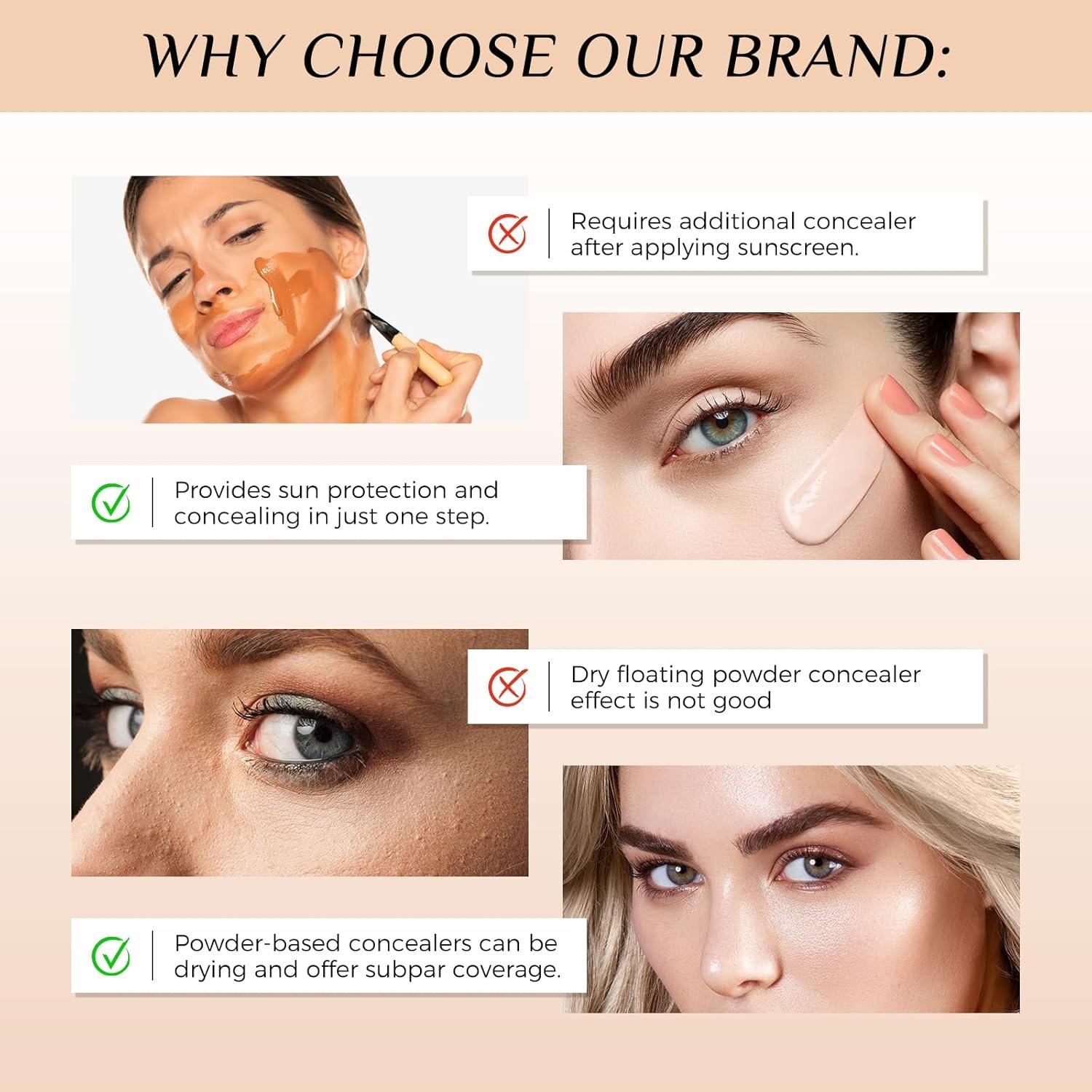 Foundation Color Changing - Foundation 4 in 1 Medium/Light Spectrum With SPF 50 | All-Day Makeup Hold & Waterproof | Hydrating Foundations Full Coverage Suitable For Dry & Oily Skin Types - Image 4